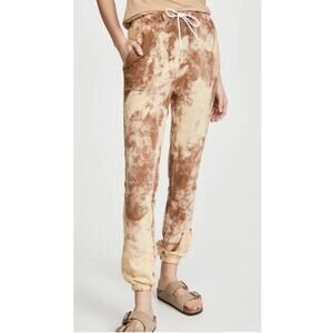 NWT Cotton Citizen Milan Tie Dye Sweatpants Size S Brown Beige